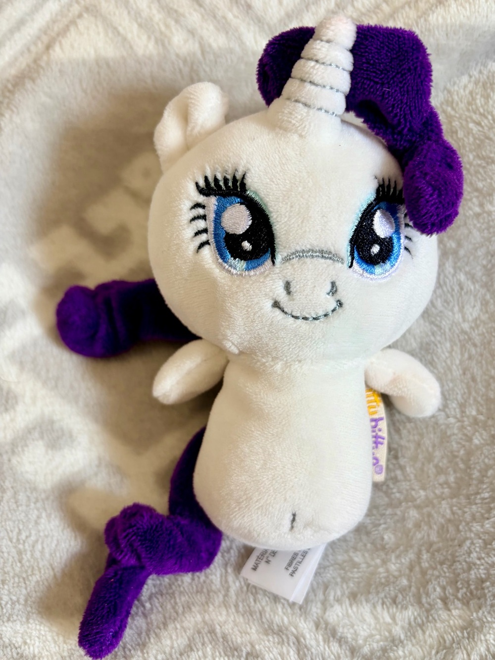 2016 My Little Pony “Rarity” Itty Bittys 4” Plush Toy by Hallmark/Hasbro